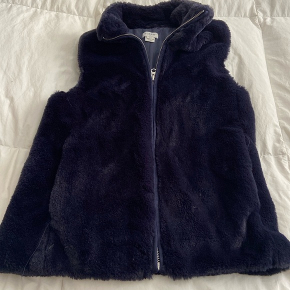 J Crew faux fur vest - Picture 1 of 4